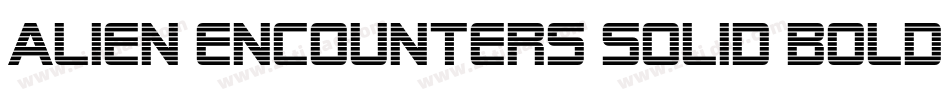 Alien Encounters Solid Bold Italic字体转换